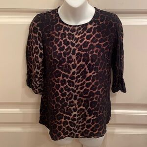 Essential Antwerp leopard print top sz 36/4
